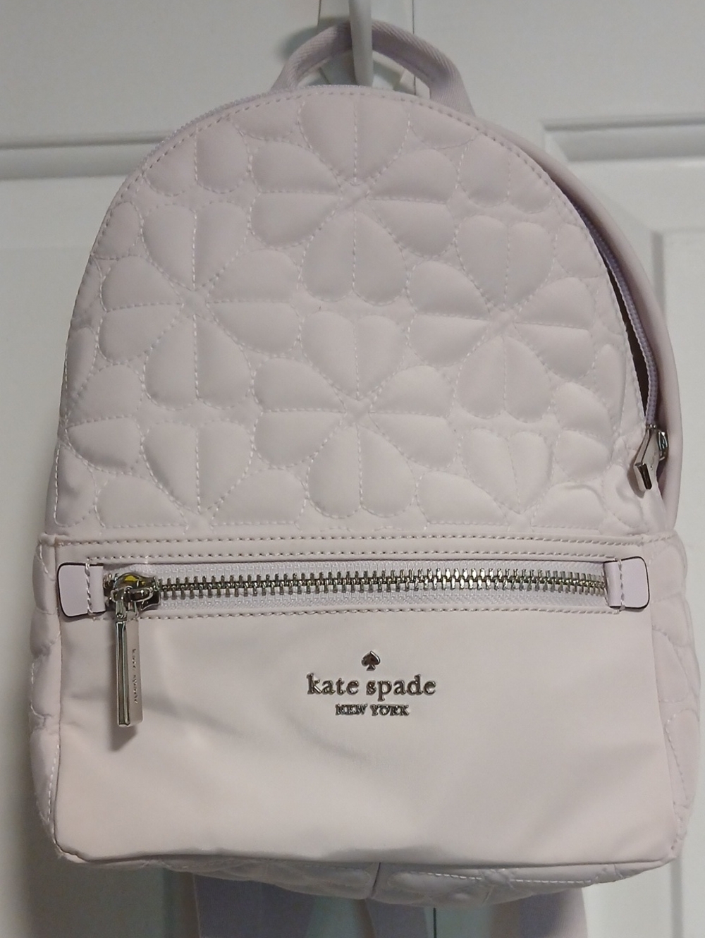 kate spade Pale Blush Quilted Floral Backpack